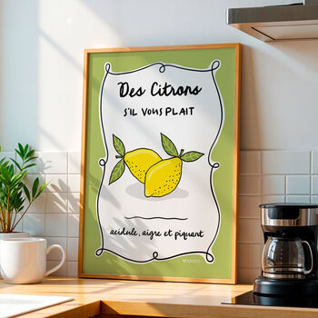 Des Citrons S'il Vous Plait, Lemons Please Print, 2 of 7