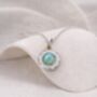 Blue Opalite Dainty Silver Pendant, thumbnail 1 of 5