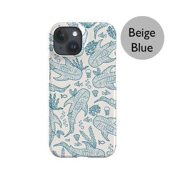 Whale Shark Coral Reef Scatter Phone Case, More Colours, 2 of 3