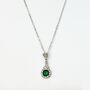 Tiny Crown And Crystal Pendant Necklace, thumbnail 1 of 5
