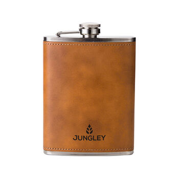 Personalised Faux Leather Hip Flask, 7 of 8
