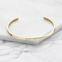 Silver Rose Or Gold Thin Personalised Engraved Bangle, thumbnail 2 of 10