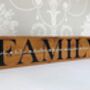 Personalised Family Sign With Heart Names, thumbnail 2 of 4