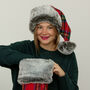 Christmas Tartan Santa Hat, thumbnail 1 of 5