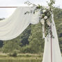 Ivory Draping Fabric Wedding Backdrop, thumbnail 3 of 4