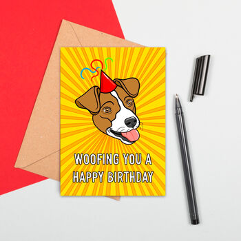 Dog Happy Birthday Card By Adam Regester Design