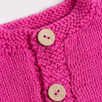 Baby Cotton Cardigan Easy Knitting Kit, 5 of 9