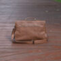 Vegetable Tanned Genuine Leather Laptop Bag, thumbnail 7 of 12