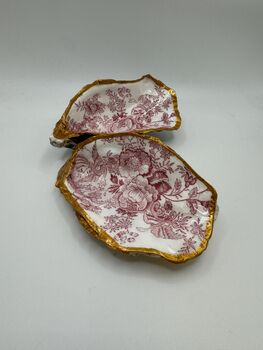 Two Red Shell Trinket Trays, 3 of 4