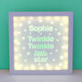 Personalised Twinkle Twinkle Little Star Box Light, thumbnail 8 of 12