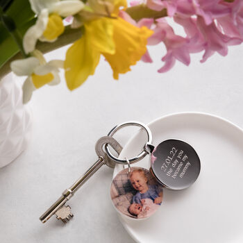 Personalised Day You Became Mummy Photo Keyring, 3 of 5
