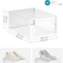 Pack Of Eighteen Shoe Boxes Foldable Storage Organisers, thumbnail 9 of 12