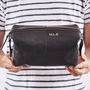 Personalised Initials Leather Wash Bag, thumbnail 12 of 12