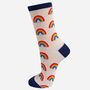 Women's Rainbow Bamboo Ankle Socks, thumbnail 2 of 2