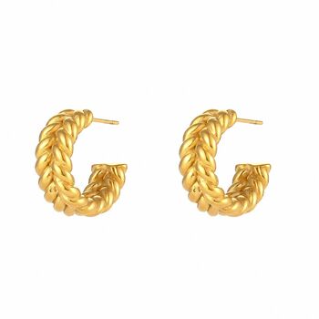 Chunky Braided Hoops, 4 of 4