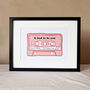 Personalised Favourite Mix Tape Cassette Print, thumbnail 3 of 3