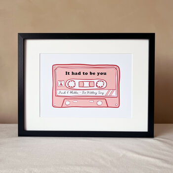 Personalised Favourite Mix Tape Cassette Print, 3 of 3