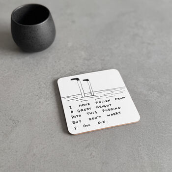 Pudding Coaster – David Shrigley Funny Art Gift, 2 of 5