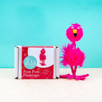 Pom Pom Flamingo Craft Kit, 3 of 4