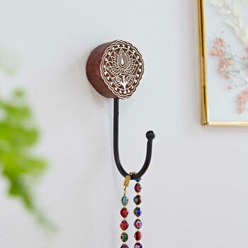 Carved Wooden Wall Hook, 2 of 9