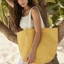 Personalised Soft Washed Jute Beach Bag, thumbnail 3 of 5