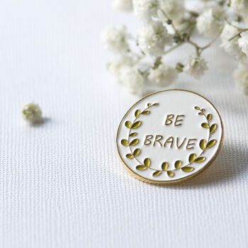 Be Brave Enamel Lapel Pin, 2 of 10