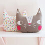 Screen Printed Cat Cushion, thumbnail 11 of 11