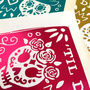 Day Of The Dead Foil Print, thumbnail 4 of 4
