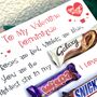 Personalised Valentines Chocolate Message Photo Board, thumbnail 3 of 4