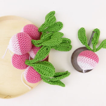 Radish Soft Toy Crochet Pretend Play, 4 of 5