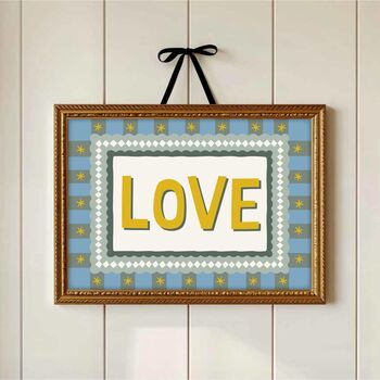Cottage Core Style Love Print, 2 of 3
