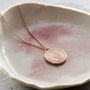 Hamsa Hand Talisman Coin Necklace, thumbnail 3 of 6