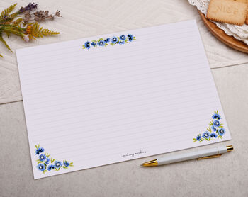 A4 Origami Writing Paper That Folds Into An Envelope With Bold Floral Design, 2 of 5