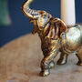 Gold Elephant Candle Holder, Candlestick, thumbnail 5 of 5