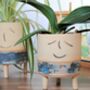 Smiley Face And Fish Plant Pot Personalised, thumbnail 1 of 9
