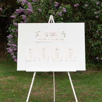 Wildflowers Wedding Table Plan Cards, 4 of 4