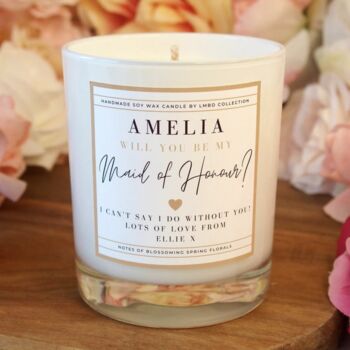 Maid Of Honour Proposal Candle Gift Set, 6 of 8