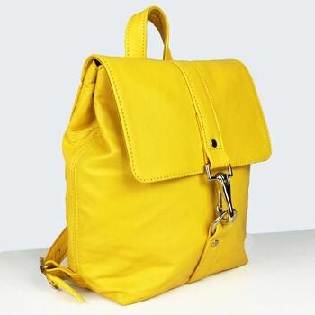 Handcrafted Small Yellow Backpack, 4 of 8