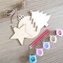 Paint Your Own Hanging Christmas Decorations, thumbnail 1 of 4