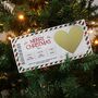 Musical Surprise Scratch Reveal Ticket Personalised Christmas Gift Scratch Card, thumbnail 6 of 7