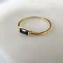 Black Onyx Baguette Ring, thumbnail 1 of 9