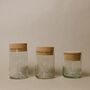 Set Of Three Storage Jars Made From Wine Bottles, thumbnail 2 of 6