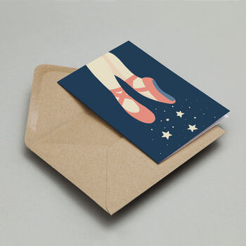 Ballet Shoes Greetings Card, 4 of 5