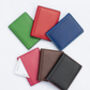 Small Leather Card Holder Wallet Colourful Personalised Gift, thumbnail 3 of 10