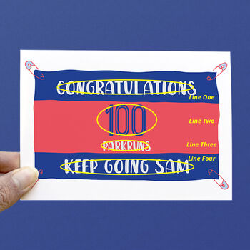 Personalised Running Bib Card, 5 of 5