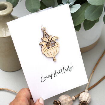 Crazy Plant Lady Personalised Card, 2 of 10