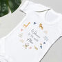 Personalised New Baby Bodysuit Welcome To The World Animals, thumbnail 2 of 6