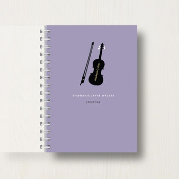 Personalised Music Lovers Notebook Or Journal, 7 of 8