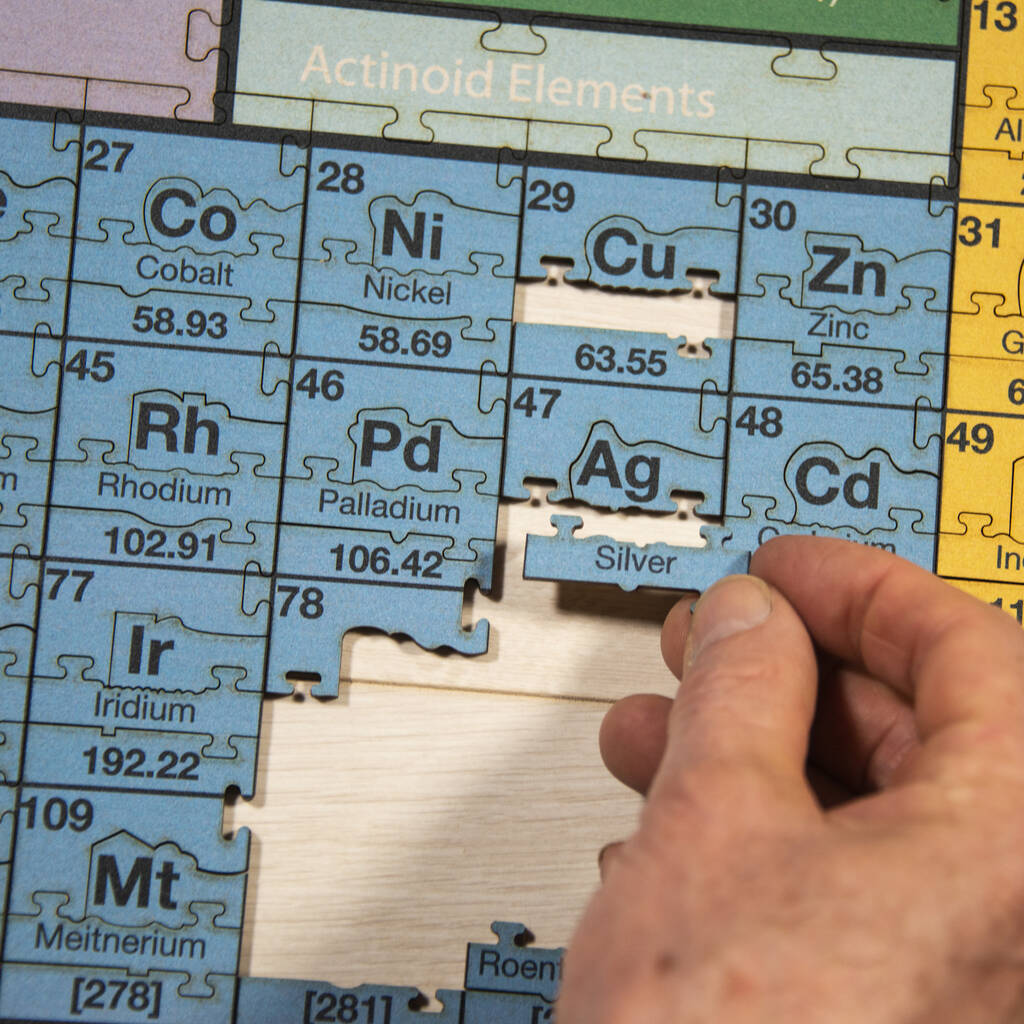 The Periodic Table Of Elements Wooden Jigsaw Puzzle, 1 of 7