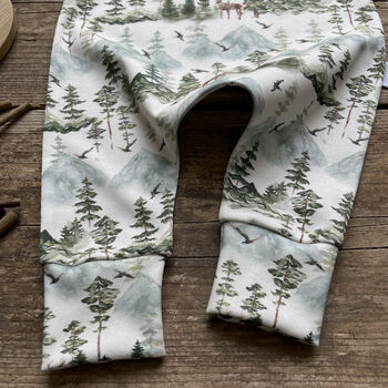 Stag Mountain Organic Romper, 3 of 5